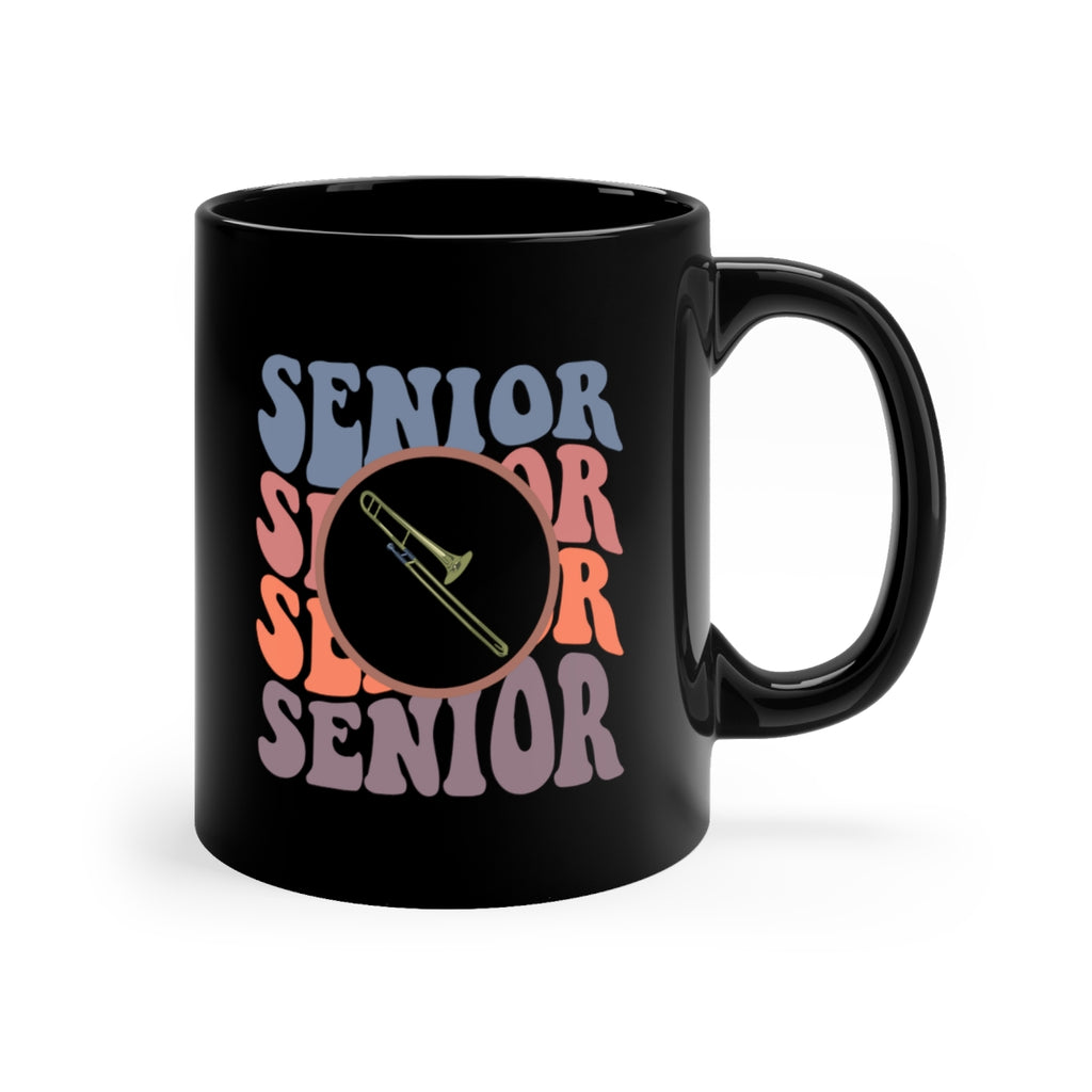 Senior Retro - Trombone - 11oz Black Mug
