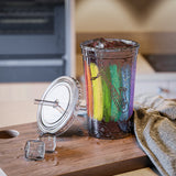 Vintage Rainbow Paint - Tenor Sax - Suave Acrylic Cup