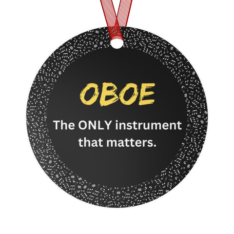 Oboe - Only - Metal Ornament