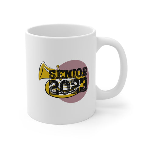 Senior 2023 - Black Lettering - Tuba - 11oz White Mug