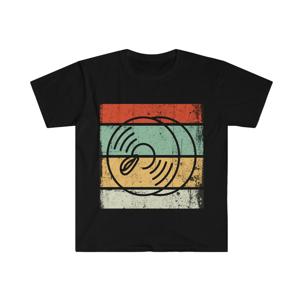 Vintage Grunge Lines - Cymbals - Unisex Softstyle T-Shirt