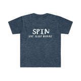 SPIN. Eat. Sleep. Repeat - Color Guard - Unisex Softstyle T-Shirt