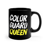 Color Guard Queen - White/Yellow - 11oz Black Mug
