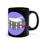 Marching Band - Retro - Snare Drum 2 - 11oz Black Mug