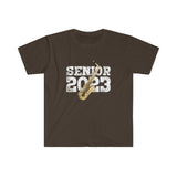 Senior 2023 - White Lettering - Alto Sax - Unisex Softstyle T-Shirt