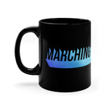 Marching Band Mom - Blue/Green - 11oz Black Mug