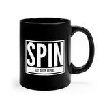 SPIN. Eat. Sleep. Repeat 2 - Color Guard - 11oz Black Mug