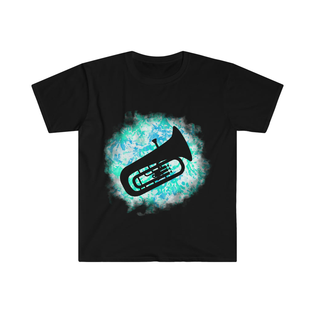 Vintage Turquoise Cloud - Tuba - Unisex Softstyle T-Shirt