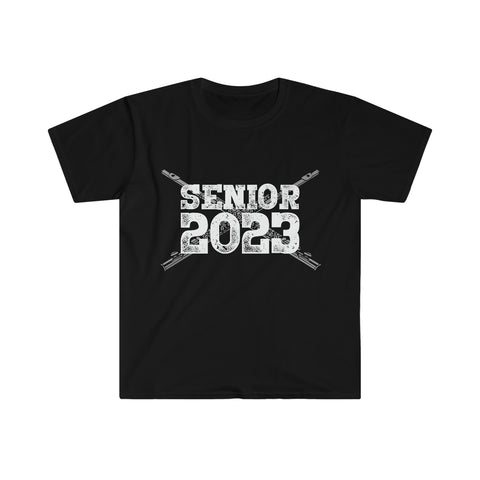 Senior 2023 - White Lettering - Flute - Unisex Softstyle T-Shirt