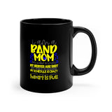 Band Mom - Fancy - Yellow - 11oz Black Mug