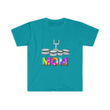 Band Mom - Tie Dye - Quads - Unisex Softstyle T-Shirt
