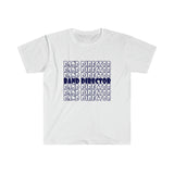 Band Director - Retro - Navy - Unisex Softstyle T-Shirt