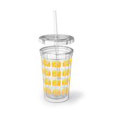 Vintage Yellow Cloud - Bassoon - Suave Acrylic Cup - Pattern