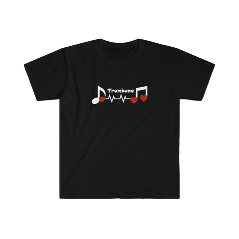 Trombone - Heartbeat - Unisex Softstyle T-Shirt