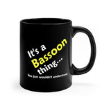 Bassoon Thing - 11oz Black Mug