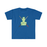 Section Leader - All Hail - Drumsticks - Unisex Softstyle T-Shirt