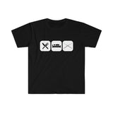 Eat, Sleep, Play - Flute - Unisex Softstyle T-Shirt