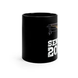Senior 2023 - White Lettering - Marimba - 11oz Black Mug