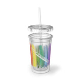 Vintage Rainbow Paint - Piccolo - Suave Acrylic Cup