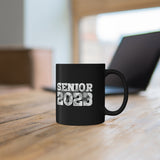 Senior 2023 - White Lettering - Color Guard 3 - 11oz Black Mug