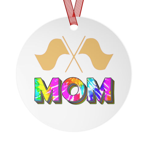Band Mom - Color Guard - Metal Ornament