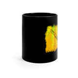 Vintage Yellow Cloud - Piccolo - 11oz Black Mug