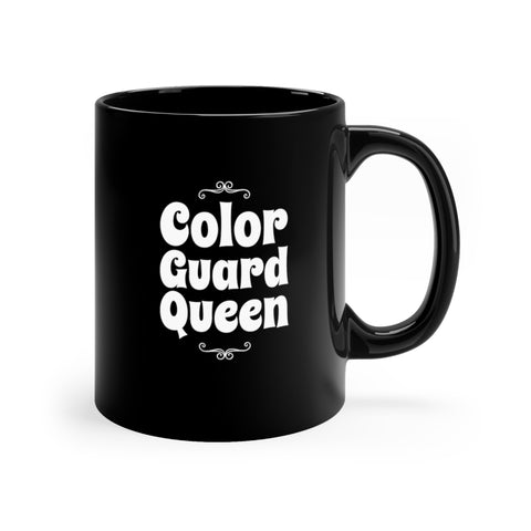 Color Guard Queen - White 4 - 11oz Black Mug