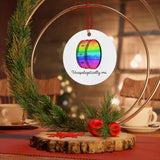 Unapologetically Me - Rainbow - Bass Drum - Metal Ornament