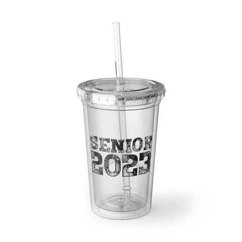 Senior 2023 - Black Lettering - Flute - Suave Acrylic Cup