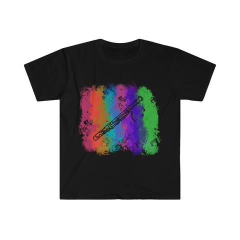 Vintage Rainbow Cloud - Bassoon - Unisex Softstyle T-Shirt