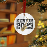 Senior 2023 - Black - Alto Sax - Metal Ornament