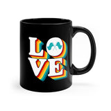 LOVE - Guard Flag - 11oz Black Mug