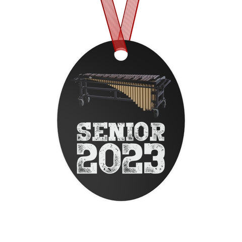 Senior 2023 - White Lettering - Marimba - Metal Ornament