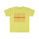 Marching Band - Retro - Orange - Unisex Softstyle T-Shirt