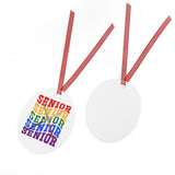 Senior Rainbow - Drumsticks - Metal Ornament