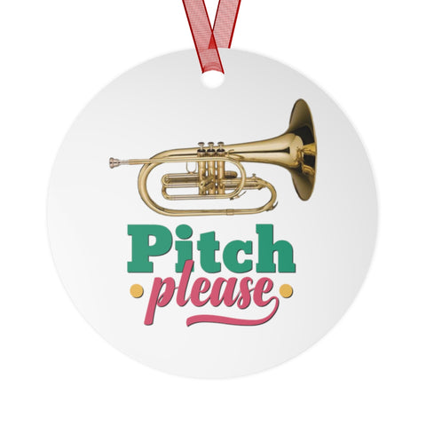 Pitch Please - Mellophone - Metal Ornament