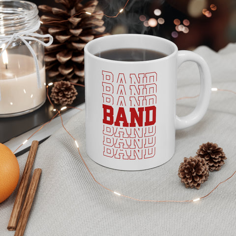 Band - Retro - Red - 11oz White Mug