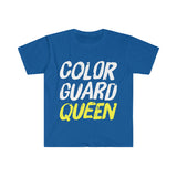 Color Guard Queen - White/Yellow - Unisex Softstyle T-Shirt