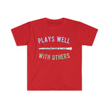 Plays Well With Others - Oboe - Unisex Softstyle T-Shirt