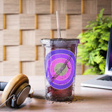 Vintage Grunge Purple Circle - Bassoon - Suave Acrylic Cup
