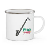 [Pitch Please] Bass Clarinet - Enamel Camping Mug