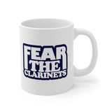 Fear The Clarinets - Navy - 11oz White Mug