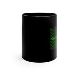Percussionist - Retro - Green - 11oz Black Mug