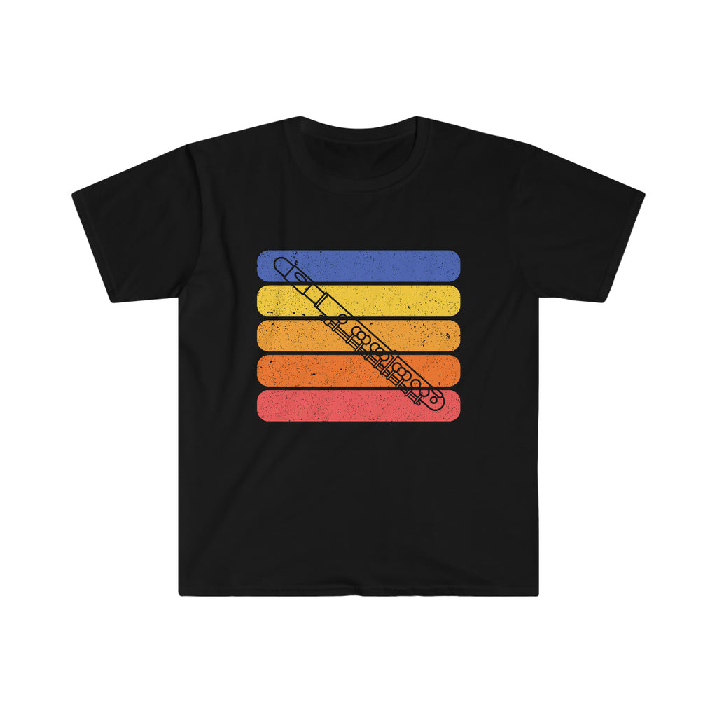 Vintage Grunge Lines Sunset - Piccolo - Unisex Softstyle T-Shirt