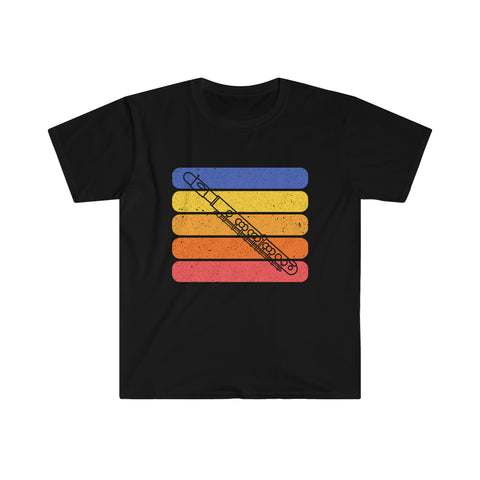 Vintage Grunge Lines Sunset - Piccolo - Unisex Softstyle T-Shirt
