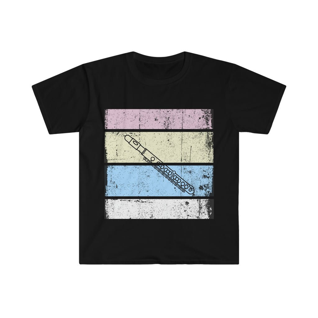 Vintage Grunge Pastel Lines - Piccolo - Unisex Softstyle T-Shirt
