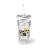 Senior 2023 - Black Lettering - French Horn - Suave Acrylic Cup