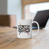 Senior 2023 - Black Lettering - Drumsticks - 11oz White Mug