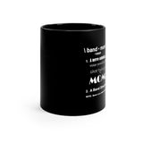 Band Mom Definition - White - 11oz Black Mug