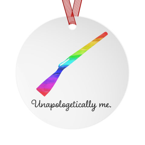 Unapologetically Me - Rainbow - Color Guard 6 - Metal Ornament